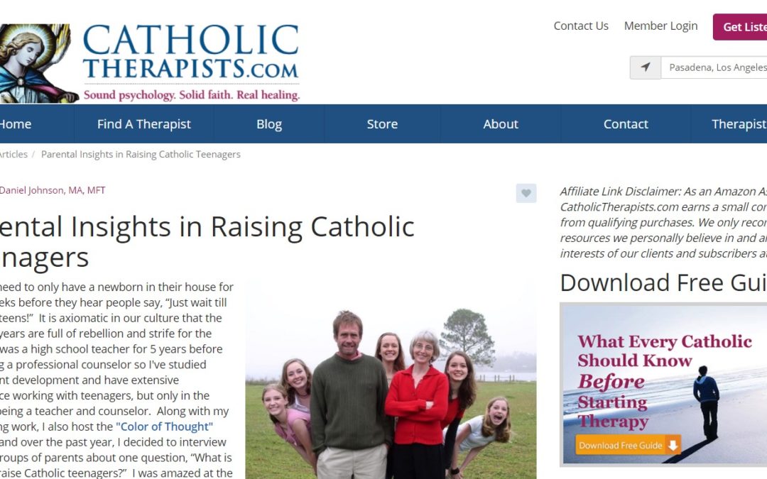 Parental Insights in Raising Catholic Teenagers